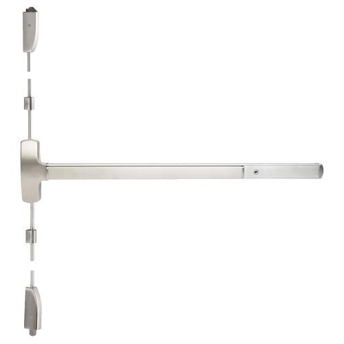 MEL25-V-L-DT-Q 4 15 LHR Falcon Surface Vertical Rod Exit Devices MEL25-V-L-DT-Q 4 15 LHR
