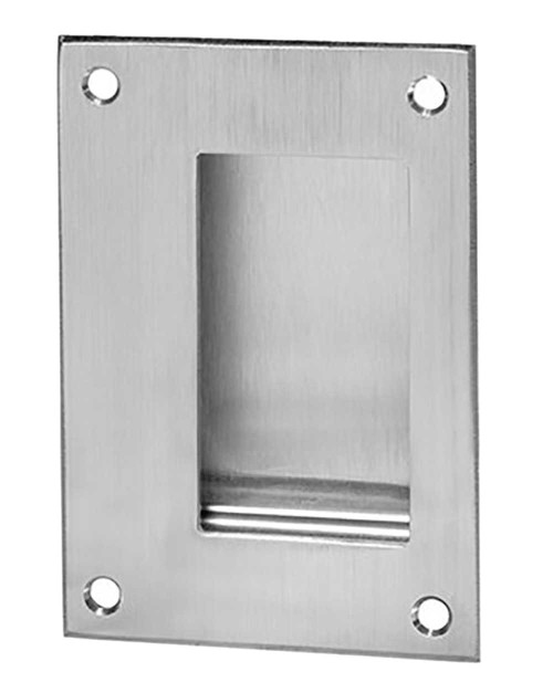 Rockwood 94 US32D Flush Pull 3-1/2 by 5 7/8 Depth Satin Stainless Steel Finish 94 US32D