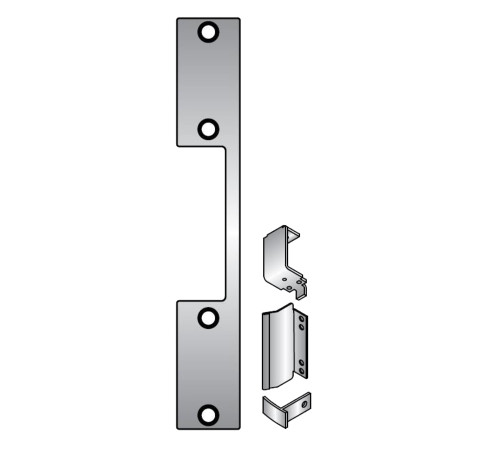 HES DB Kit 630 Faceplate Kit 1006 Series 4-7/8 x 1-1/4 Mortise Lock with Deadbolt Solution Satin Stainless Steel