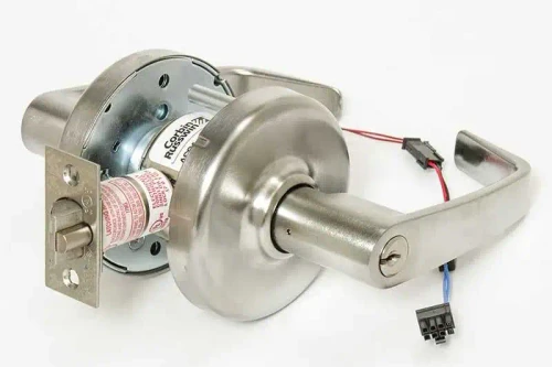 Corbin Russwin CL33905 NZD 626 12AD Fail Secure Lever 12AC/DC Grade 1 NZD Design Satin Chrome CL33905 NZD 626 12AD