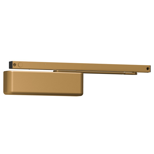LCN 4040SE-STD 24V 691 Grade 1 Surface Door Closer Slide Track Arm Standard with Hold Open 110 Deg Hold Plastic Cover 24V Light Bronze Painted Finish Non-Handed 4040SE-STD 24V 691