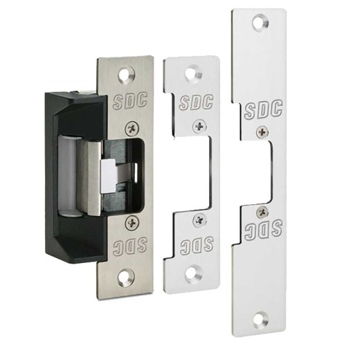 SDC 45-A Electric Strike 12/24VAC/DC Latch Bolt Monitor Standard Includes Three Faceplates Field Selectable Failsafe/Failseure 45-A