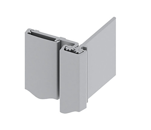 Hager 780-054HD 83 CLR Half Surface Continuous Geared Hinge Heavy Duty 83 Satin Aluminum Clear Anodized Finish
