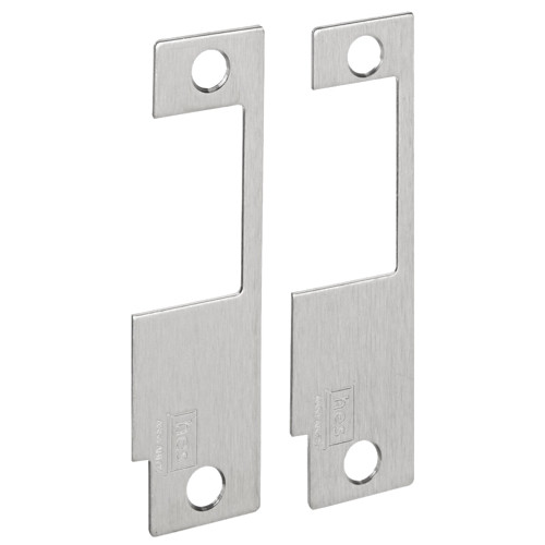 HES 852L 630 Faceplate Only 8500 Series 4-7/8 x 1-1/4 Use with Schlage L9000 Satin Stainless Steel