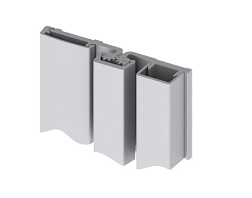 Hager 780-157HD 83 CLR Full Surface Continuous Geared Hinge Heavy Duty 83 Satin Aluminum Clear Anodized Finish