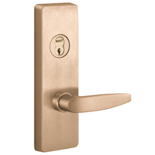 PHI RM4903B 612 RHR Apex and Olympian Series Wide Stile Trim Key Retracts Latchbolt B Lever Design Right Hand Reverse Requires 1-1/4 In Mortise Type Cylinder Retrofit Trim Satin Bronze Clear Coated RM4903B 612 RHR