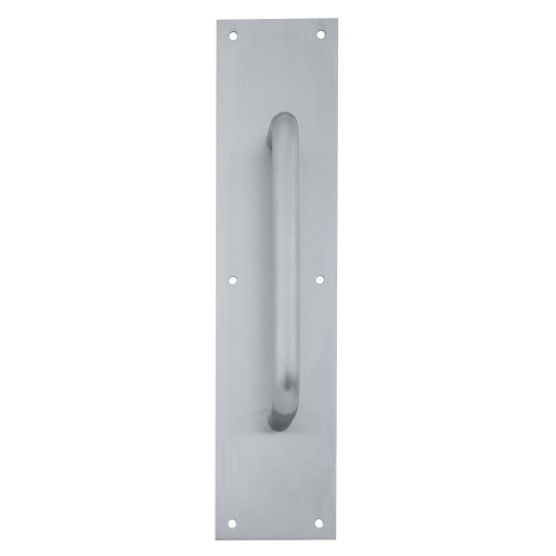 IVES 8302-8 US28 3.5x15 Pull Plate 8 CTC 3/4 Diameter 1-1/2 Clearance 3-1/2 x 15 Aluminum 8302-8 US28 3.5x15