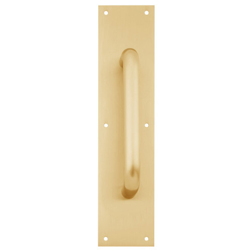 IVES 8302-8 US3 3.5x15 Pull Plate 8 CTC 3/4 Diameter 1-1/2 Clearance 3-1/2 x 15 Bright Brass