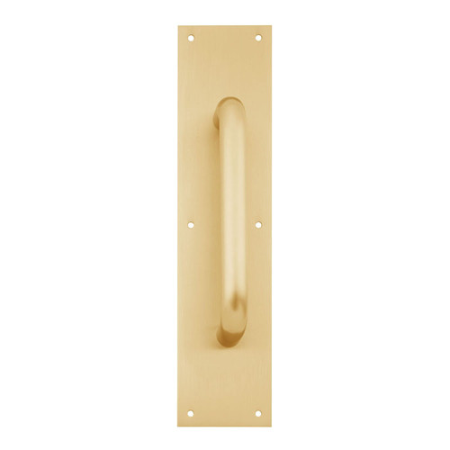 IVES 8302-0 US3 4x16 Pull Plate 10 CTC 3/4 Diameter 1-1/2 Clearance 4 x 16 Bright Brass 8302-0 US3 4x16