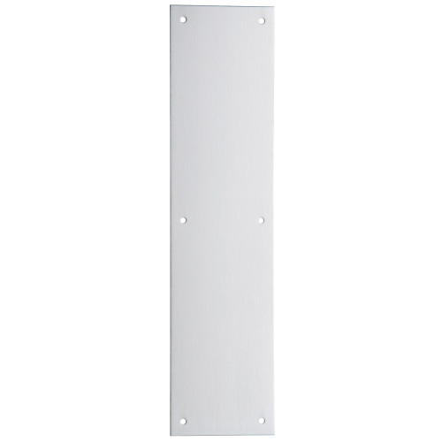 IVES 8300-0 US32D 4x16 Push Plate Drilled for 10 CTC Pull Handle 4 x 16 Satin Stainless Steel