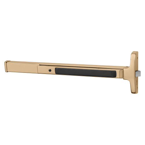 Sargent 8510F 9 Grade 1 Rim Exit Device Narrow Stile Pushpad 36 Device Exit Only Hex Key Dogging Bright Bronze Clear Coated Finish Field Reversible
