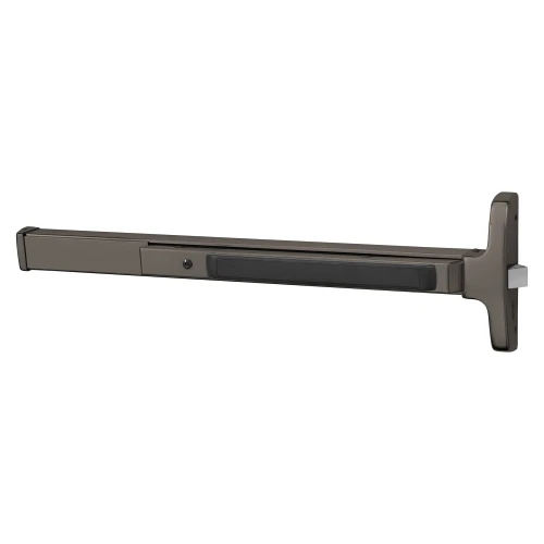Sargent 8504J 10BL Grade 1 Rim Exit Device Narrow Stile Pushpad 42 Device Night Latch Function Hex Key Dogging Oxidized Satin Bronze Relieved Clear Coated Finish Field Reversible 8504J 10BL