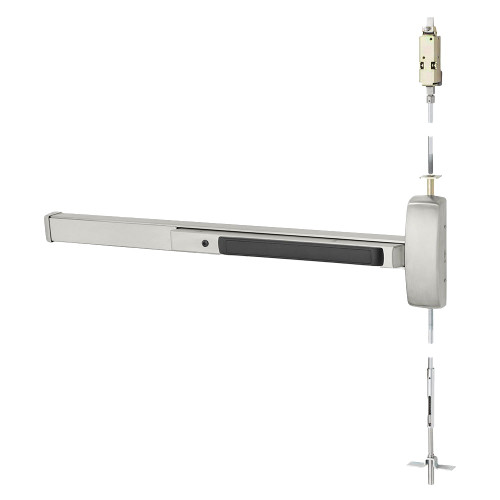 43-WD8673G-12V ETE LHR 32D Sargent Concealed Vertical Rod Exit Device 43-WD8673G-12V ETE LHR 32D