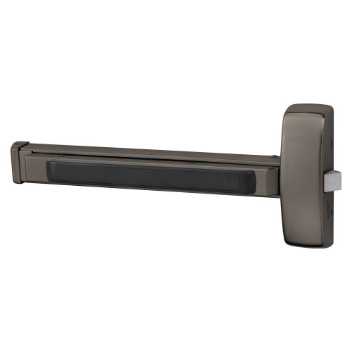 Sargent 12-8804E 10BL Grade 1 Rim Exit Bar Wide Stile Pushpad 32 Fire-Rated Device Night Latch Function Less Dogging Oxidized Satin Bronze Relieved Clear Coated Finish Field Reversible 12-8804E 10BL