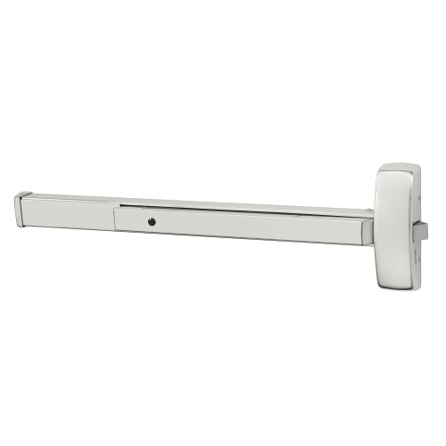 Sargent 1943-8810F 32 Grade 1 Rim Exit Bar Wide Stile Pushpad 36 Device Exit Only Flush End Cap Hex Key Dogging Less Lexan Push Pad Touchbar Bright Stainless Steel Finish Field Reversible 1943-8810F 32