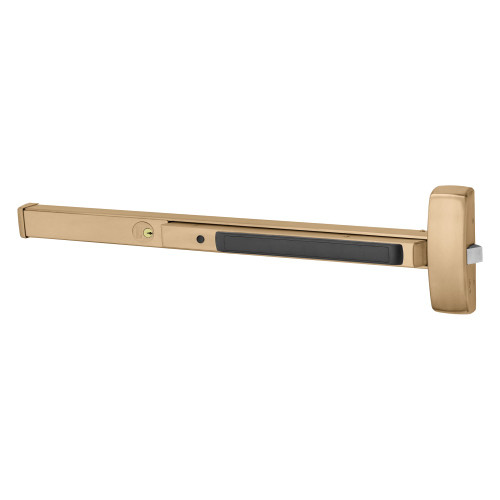 Sargent 16-8863G LHR 10 Grade 1 Rim Exit Bar Wide Stile Pushpad 48 Device Classroom Function Cylinder Dogging Cylinder Included Satin Bronze Clear Coated Finish Left Hand Reverse