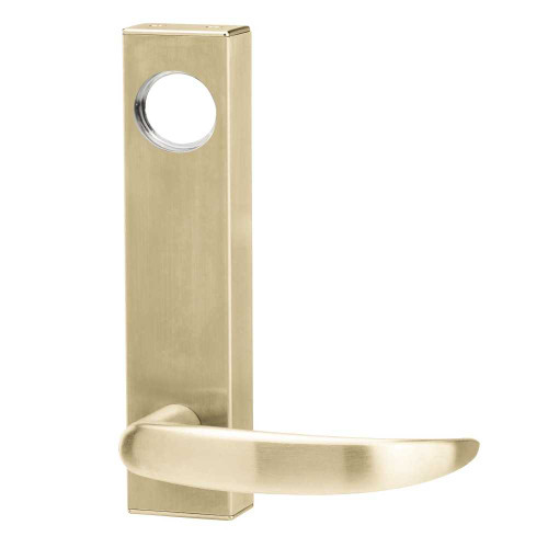 Adams Rite 3080-01-0-3U-US4 Entry Trim 01 Curve Lever With Cylinder Hole Universal Satin Brass 3080-01-0-3U-US4