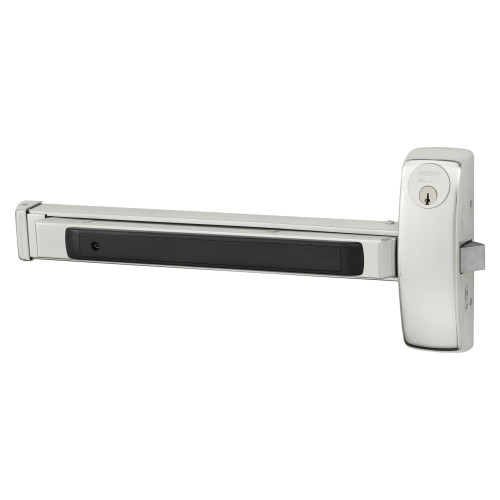 Sargent 8866E LHR 32 Grade 1 Rim Exit Bar Wide Stile Pushpad 32 Device Classroom Security Function Hex Key Dogging Bright Stainless Steel Finish Left Hand Reverse