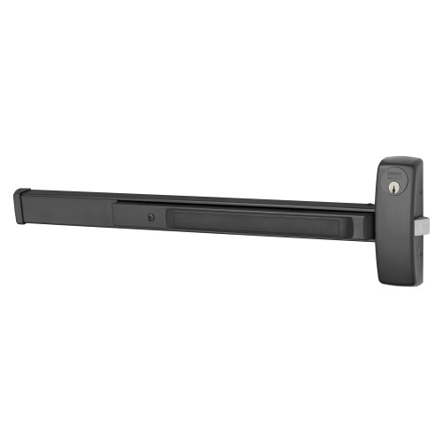 Sargent 8866F RHR BSP Grade 1 Rim Exit Bar Wide Stile Pushpad 36 Device Classroom Security Function Hex Key Dogging Black Suede Powder Coat Finish Right Hand Reverse 8866F RHR BSP