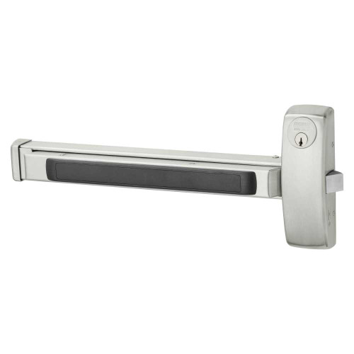Sargent 5556-8866E RHR 32D Grade 1 Rim Exit Bar Wide Stile Pushpad 32 Device Classroom Security Function Electric Latch Retraction Request to Exit Switch Less Dogging Satin Stainless Steel Finish Right Hand Reverse 5556-8866E RHR 32D