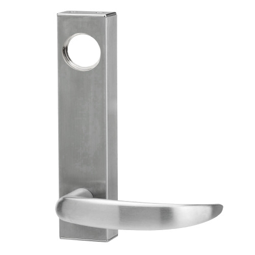 Adams Rite 3080E-01-0-3U-35-US32D Electrified Entry Trim 01 Curve Lever With Cylinder Hole Universal 12VDC Fail Safe Satin Stainless Steel