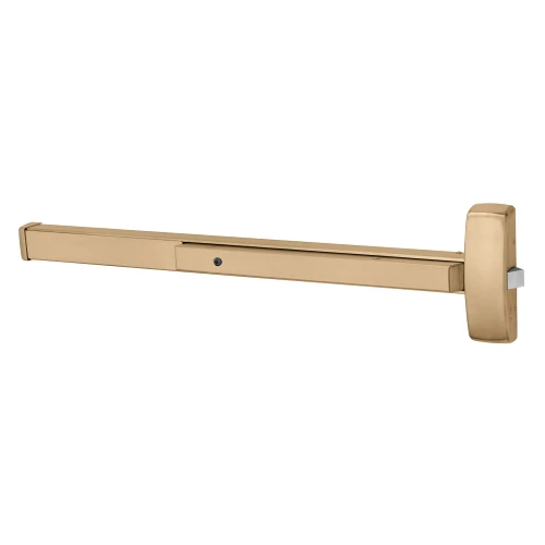 Sargent 1956-8840G 10 Grade 1 Rim Exit Bar Wide Stile Pushpad 48 Device Dummy Function Electric Latch Retraction Less Dogging Less Lexan Push Pad Touchbar Satin Bronze Clear Coated Finish Field Reversible 1956-8840G 10