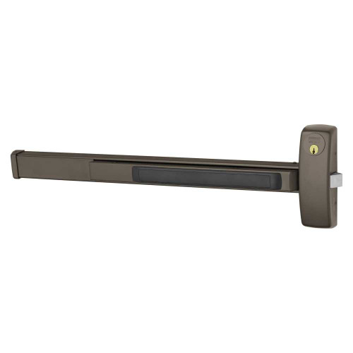 Sargent 12-8866G RHR 10BE Grade 1 Rim Exit Bar Wide Stile Pushpad 48 Fire-Rated Device Classroom Security Function Less Dogging Dark Oxidized Bronze Finish Right Hand Reverse 12-8866G RHR 10BE