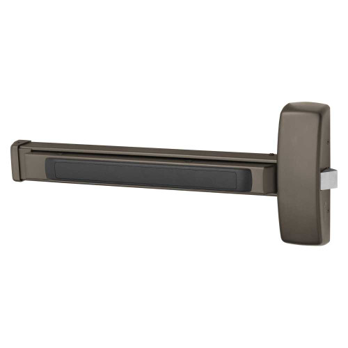 Sargent 12-8843E 10BE Grade 1 Rim Exit Bar Wide Stile Pushpad 32 Fire-Rated Device Classroom Function Less Dogging Dark Oxidized Bronze Finish Field Reversible 12-8843E 10BE