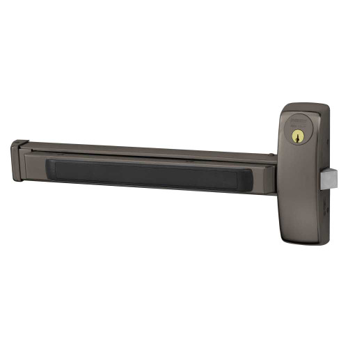Sargent 56-8816E LHR 10BL Grade 1 Rim Exit Bar Wide Stile Pushpad 32 Device Classroom Security Function Electric Latch Retraction Less Dogging Oxidized Satin Bronze Relieved Clear Coated Finish Left Hand Reverse 56-8816E LHR 10BL