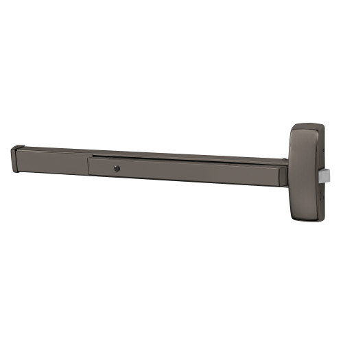 Sargent 1956-8815G 10BL Grade 1 Rim Exit Bar Wide Stile Pushpad 48 Device Passage Function Electric Latch Retraction Less Dogging Less Lexan Push Pad Touchbar Oxidized Satin Bronze Relieved Clear Coated Finish Field Reversible 1956-8815G 10BL