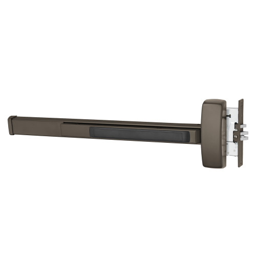 Sargent 125556-8963J LHR 10BE Grade 1 Mortise Exit Bar Wide Stile Pushpad 42 Fire-Rated Device Classroom Function Request to Exit Switch Less Dogging Dark Oxidized Bronze Finish Left Hand Reverse