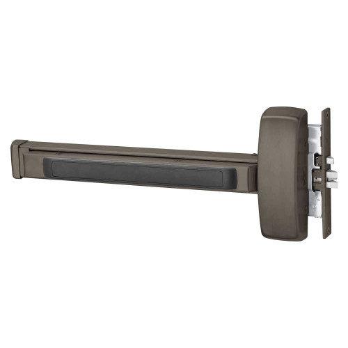 Sargent 125556-8915E LHR 10B Grade 1 Mortise Exit Bar Wide Stile Pushpad 32 Fire-Rated Device Passage Function Request to Exit Switch Less Dogging Dark Oxidized Satin Bronze Oil Rubbed Finish Left Hand Reverse 125556-8915E LHR 10B