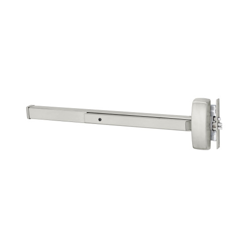 Sargent 1943-8910J LHR 32D Grade 1 Mortise Exit Bar Wide Stile Pushpad 42 Device Exit Only Flush End Cap Hex Key Dogging Less Lexan Push Pad Touchbar Satin Stainless Steel Finish Left Hand Reverse
