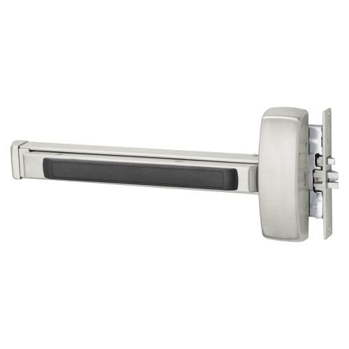 Sargent 16-8910E LHR 32D Grade 1 Mortise Exit Bar Wide Stile Pushpad 32 Device Exit Only Cylinder Dogging Cylinder Included Satin Stainless Steel Finish Left Hand Reverse