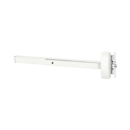 Sargent 1943-8940J LHR WSP Grade 1 Mortise Exit Bar Wide Stile Pushpad 42 Device Dummy Function Flush End Cap Hex Key Dogging Less Lexan Push Pad Touchbar White Suede Powder Coat Finish Left Hand Reverse 1943-8940J LHR WSP