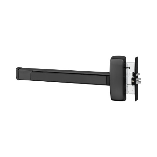 Sargent 194356-8915E RHR 20D Grade 1 Mortise Exit Bar Wide Stile Pushpad 32 Device Passage Function Flush End Cap Electric Latch Retraction Less Dogging Less Lexan Push Pad Touchbar Dark Oxidized Statuary Bronze Clear Coated Finish Right Hand Reverse 194356-8915E RHR 20D