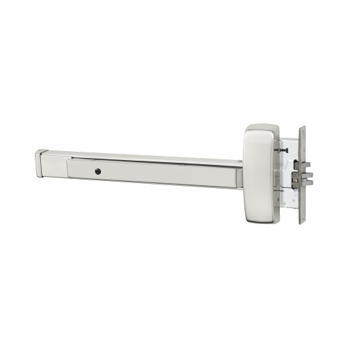 Sargent 19-8904E RHR 32 Grade 1 Mortise Exit Bar Wide Stile Pushpad 32 Device Night Latch Function Hex Key Dogging Less Lexan Push Pad Touchbar Bright Stainless Steel Finish Right Hand Reverse 19-8904E RHR 32