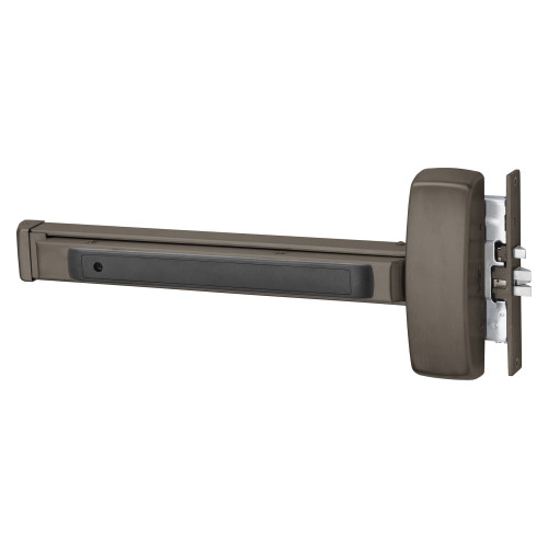 Sargent 8913E RHR 10BE Grade 1 Mortise Exit Bar Wide Stile Pushpad 32 Device Classroom Function Hex Key Dogging Dark Oxidized Bronze Finish Right Hand Reverse