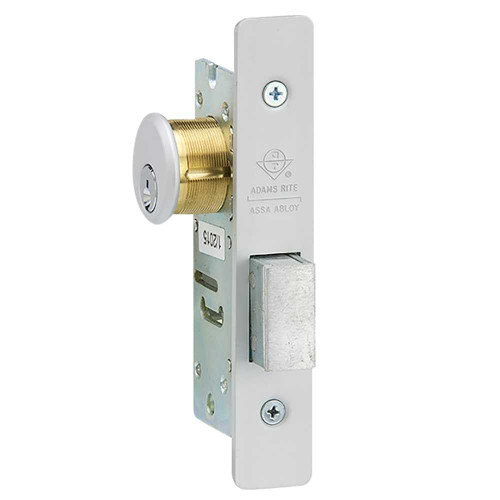 Adams Rite 4070-30-628 Deadbolt Short Throw Projection Style Flat Faceplate 1-1/8 Backset Aluminum 4070-30-628