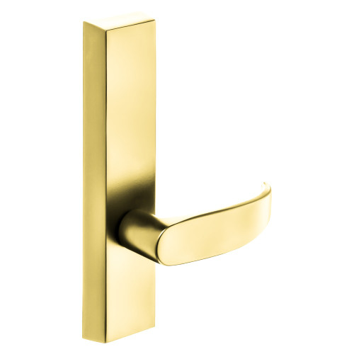 Sargent 710-6 ETP RHRB 3 Grade 1 Exit Device Trim Dummy For LP8600 LR8600 and LS8600 Series Devices P Lever RHR Bright Brass