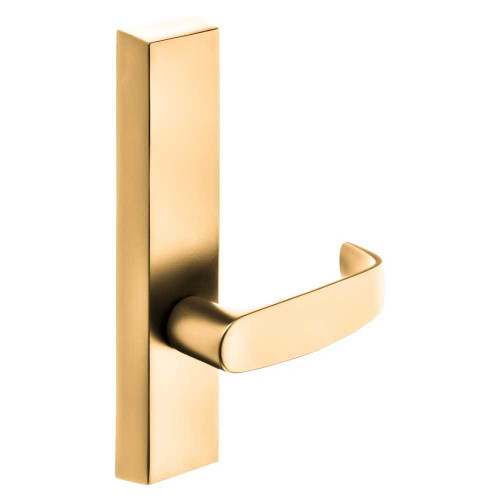 Sargent 710-6 ETL LHRB 9 Grade 1 Exit Device Trim Dummy For LP8600 LR8600 and LS8600 Series Devices L Lever LHR Bright Bronze Clear Coated 710-6 ETL LHRB 9