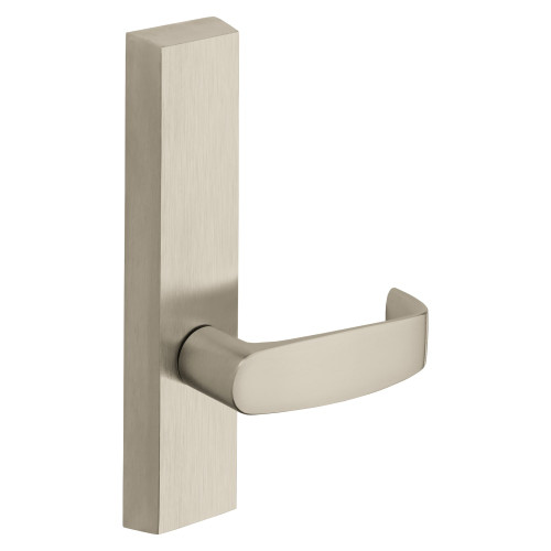 Sargent 710-6 ETL LHRB 15 Grade 1 Exit Device Trim Dummy For LP8600 LR8600 and LS8600 Series Devices L Lever LHR Satin Nickel Plated Clear Coated