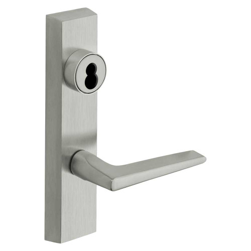 Sargent 60-706-6 ETF LHRB 26D Grade 1 Exit Device Trim Storeroom Function Key Unlocks Trim Trim Retracts Latch/Trim Relocks when Key is Removed For LP8600 LR8600 and LS8600 Series Devices Sargent LFIC Less Core F Lever LHR Satin Chrome 60-706-6 ETF LHRB 26D