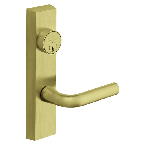Sargent 773-6 ETW 12V LHRB 4 Grade 1 Electified Exit Device Trim Fail Safe Power Off Unlocks Lever For LP8600 LR8600 and LS8600 Series Devices W Lever 12V LHR Satin Brass