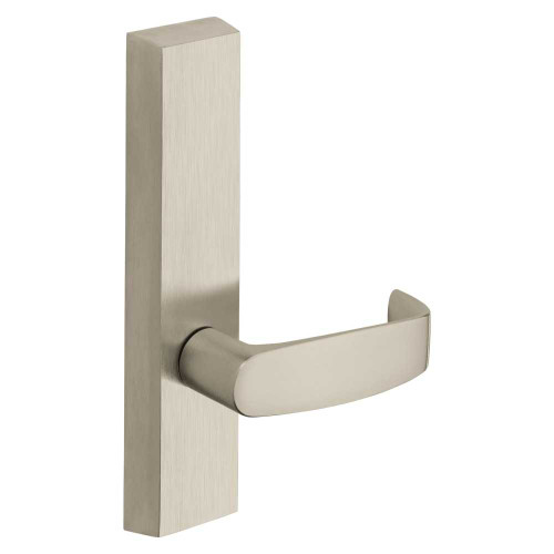 Sargent 715-8 ETL LHRB 15 Grade 1 Exit Device Trim Passage Function For Rim 8800 and NB8700 Series Devices L Lever LHR Satin Nickel Plated Clear Coated 715-8 ETL LHRB 15