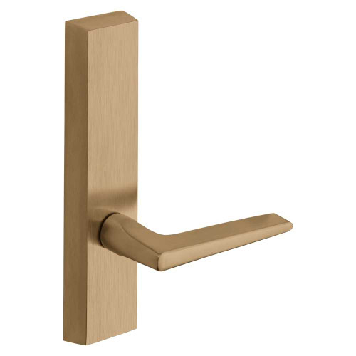 Sargent 715-4 ETF LHRB 10 Grade 1 Exit Device Trim Passage Function For Concealed Vertical Rod 8400 8600 Series Devices F Lever LHR Satin Bronze Clear Coated 715-4 ETF LHRB 10