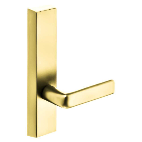 Sargent 715-8 ETE LHRB 3 Grade 1 Exit Device Trim Passage Function For Rim 8800 and NB8700 Series Devices E Lever LHR Bright Brass 715-8 ETE LHRB 3