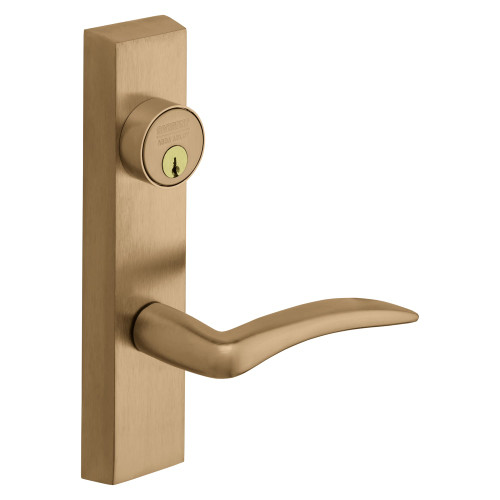 Sargent 776-8 ETA 24V LHRB 10 Grade 1 Electrified Exit Device Trim Fail Secure Power Off Locks Lever Key Retracts Latch For Rim 8800 and NB8700 Series Devices Rim Cylinder A Lever 24V LHR Satin Bronze Clear Coated