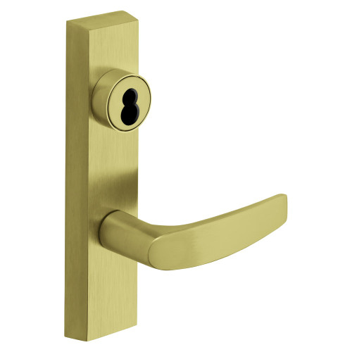 Sargent 60-776 ETB 24V LHRB 4 Grade 1 Electrified Exit Device Trim Fail Secure Power Off Locks Lever Key Retracts Latch For Surface Vertical Rod and Mortise 8700 8900 Series Devices Sargent LFIC Less Core B Lever 24V LHR Satin Brass