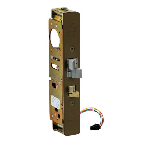 Adams Rite 4300-2M-101-313 Steel Hawk Electrified Deadlatch 31/32 Backset Monitored Surface Strike Dark Bronze 4300-2M-101-313